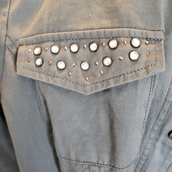 Roz&Ali military style jacket 1X - Picture 3 of 6